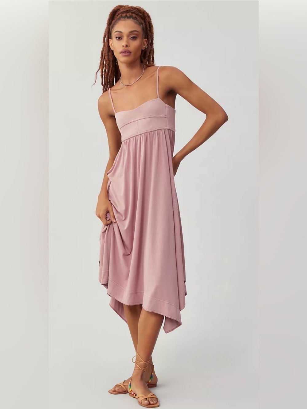 Daily Practice by Anthropologie Asymmetrical A-line Midi Dress, Size S